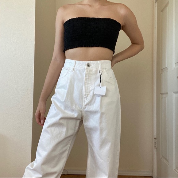 zara white slouchy jeans - Picture 3 of 4